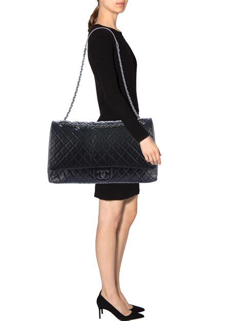 xxl single flap chanel bag|Chanel xxl flap airline collection.